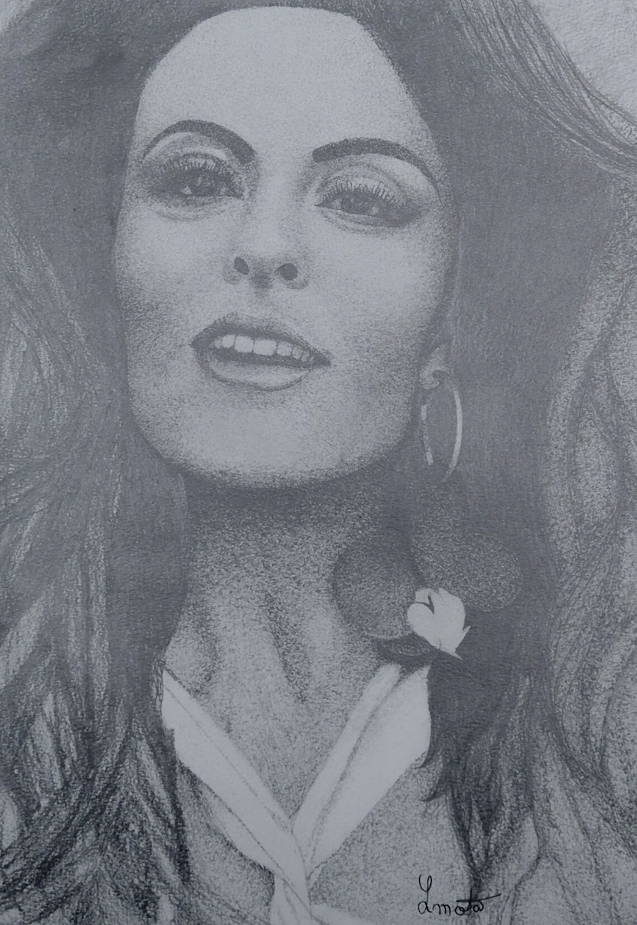 ESTUDO DE RETRATO- GRAFITE SOBRE PAPEL - LUCAS MOTA