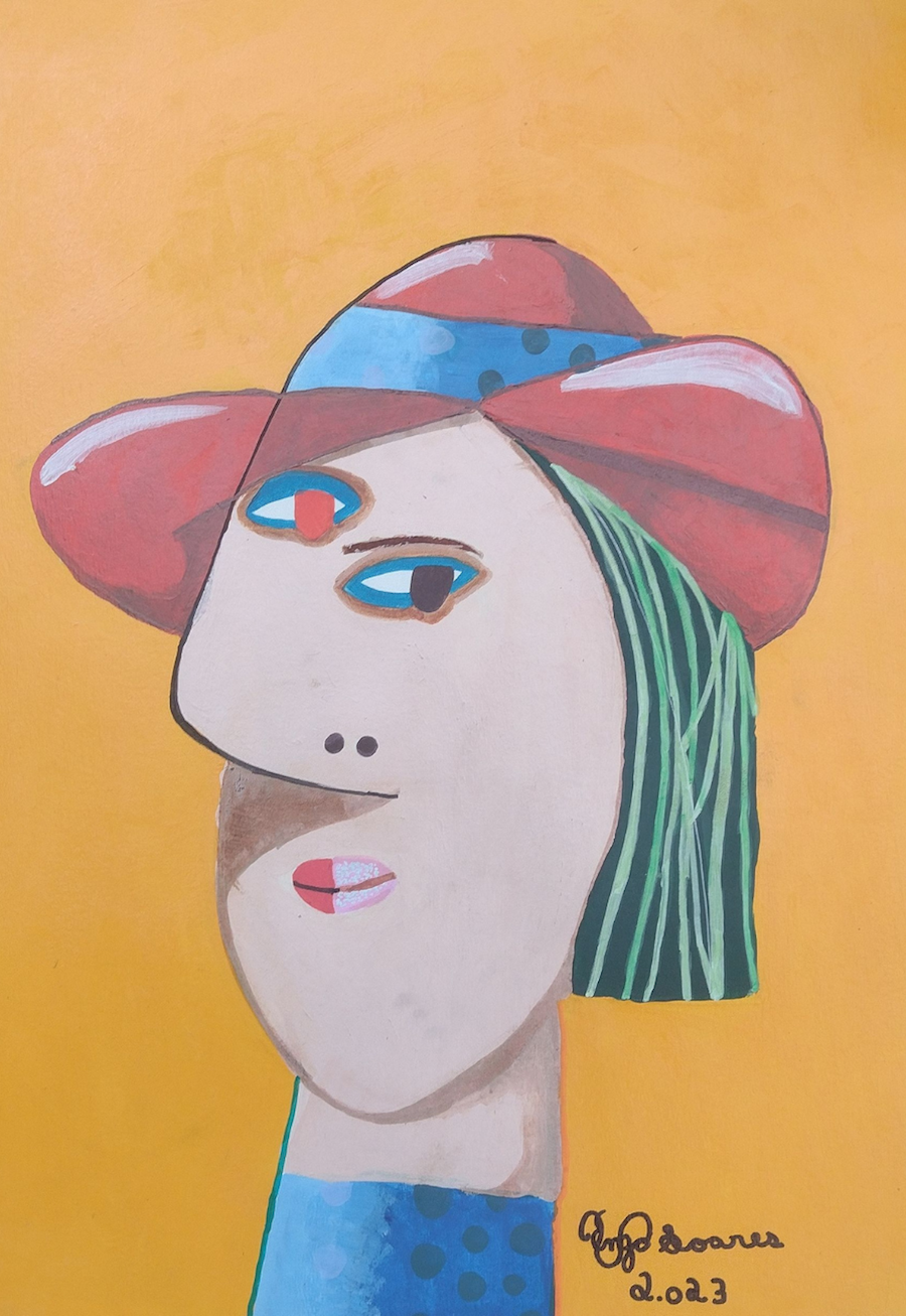 3 ENZO SOARES HOMENAGEM A GUSTAVO ROSA RELEITURA TÉCNICA ACRILICA SOBRE PAPEL