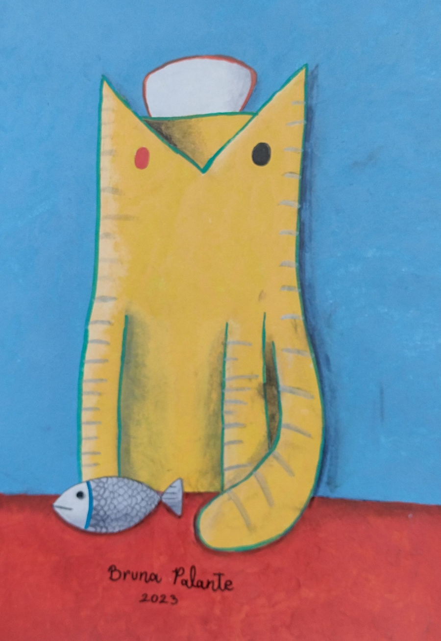 4 BRUNA PALANTE HOMENAGEM A GUSTAVO ROSA RELEITURA TÉCNICA ACRILICA SOBRE PAPEL